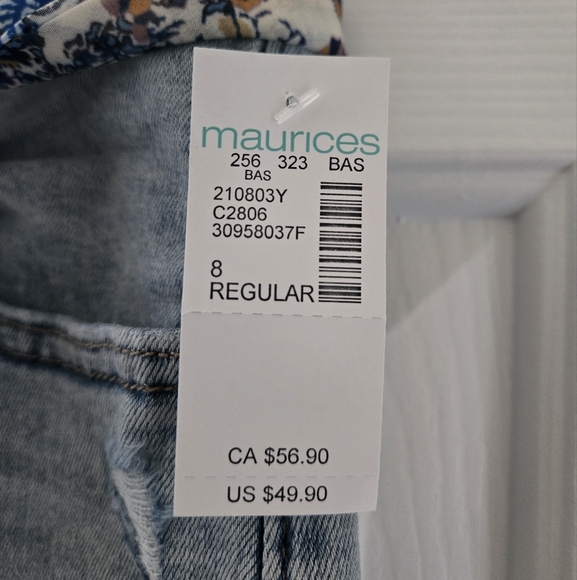 M jeans by Maurices slim straight ankle mid rise jeans - Picture 8 of 8